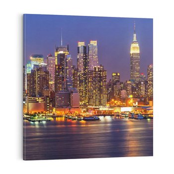Obraz na płótnie 70x70 - Dusza Ameryki: miasto nieprzespanych nocy - Ameryka, USA