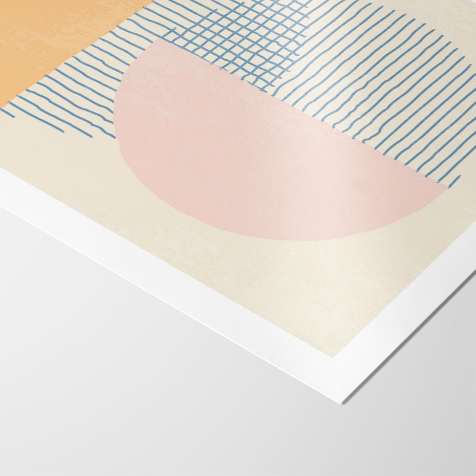 Plakat bez ramy 50x70 - Migotliwe Wzory - geometryczne kształty, koła