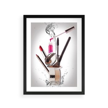 Plakat w ramie 50x70 - Moda, makijaż i relaks - moda, makijaż - rama czarna