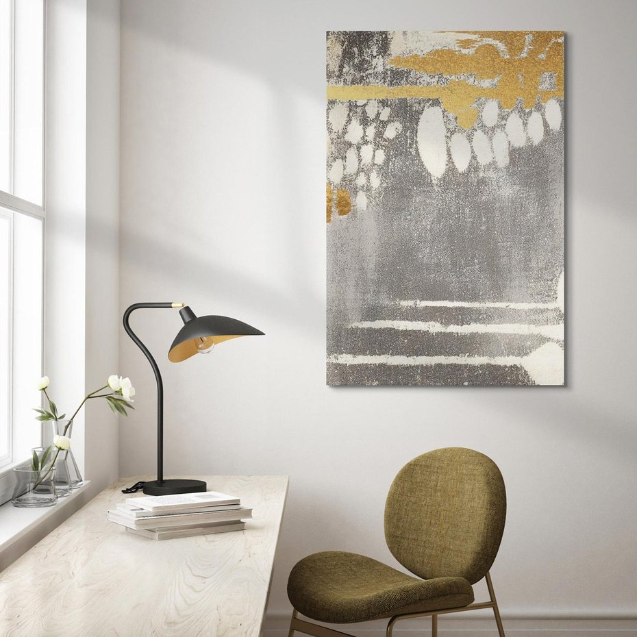 Obraz na płótnie 80x120 - Malowane impresje zmysłów - abstrakcyjne plamy, linie