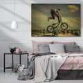 Obraz na płótnie 120x80 - "BMX - Sportowa Adrenalina - BMX, rower