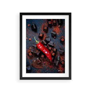 Plakat w ramie 50x70 - Papryka w Restauracji - restauracja, papryka - rama czarna