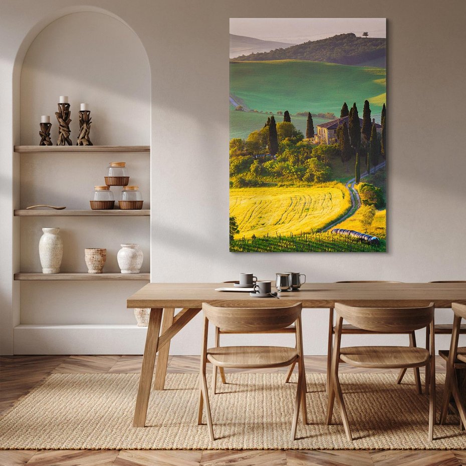 Obraz na płótnie 80x120 - Pejzaż w perspektywie - pejzaż, perspektywa