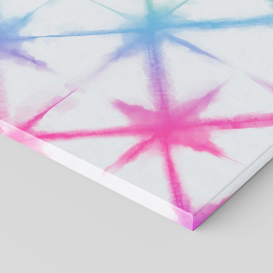 Obraz na płótnie 120x80 - Wibracje podświadomego hałasu - tęczowe kolorowe plamy, wybuchy