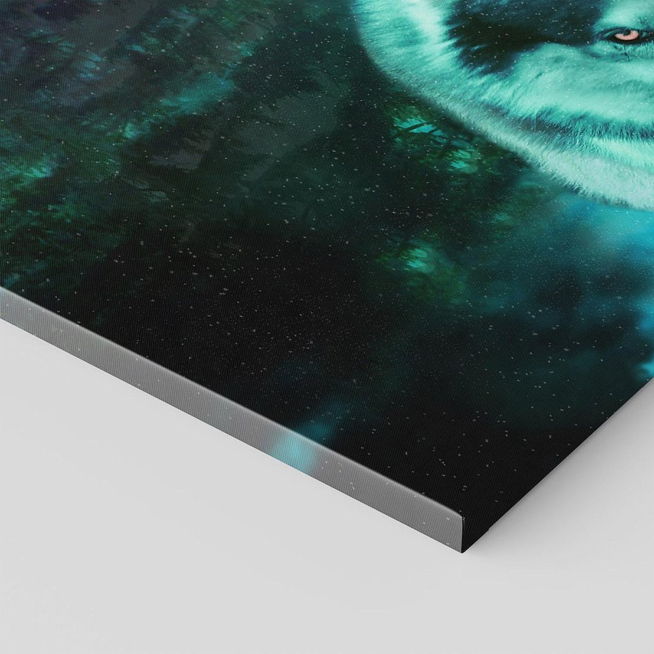 Obraz na płótnie 120x80 - Siła i wdzięk natury - wilk, husky