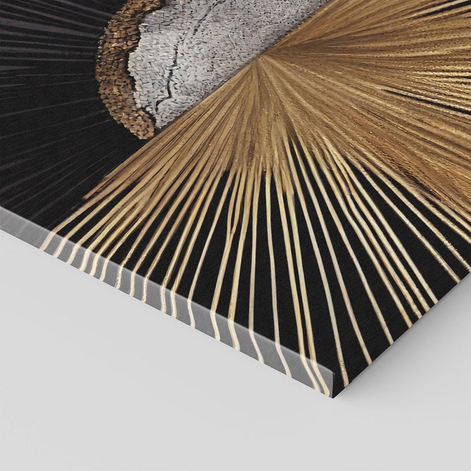 Obraz na płótnie 60x60 - Metaliczne Boho Abstrakcje - boho, słońce