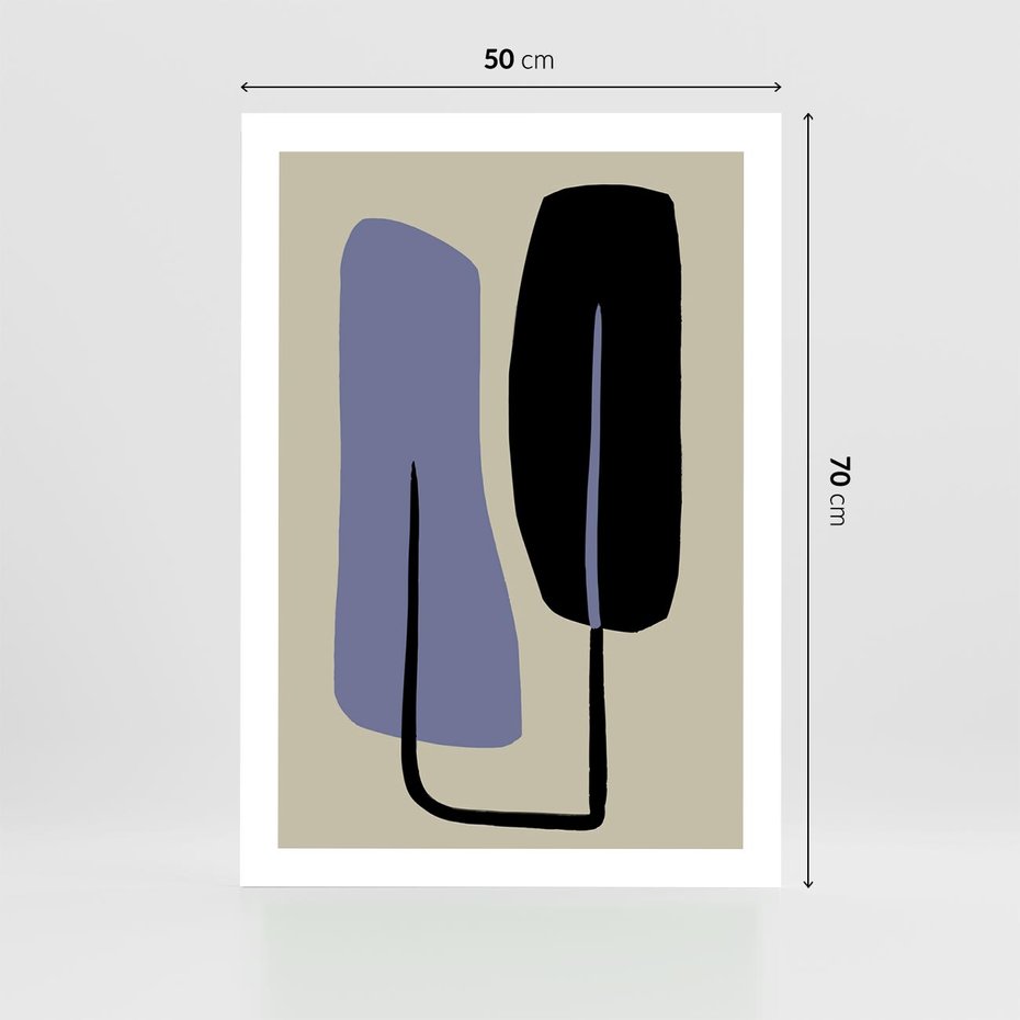 Plakat bez ramy 50x70 - Harmonia Nowych Anomalii - minimalizm, boho plakat