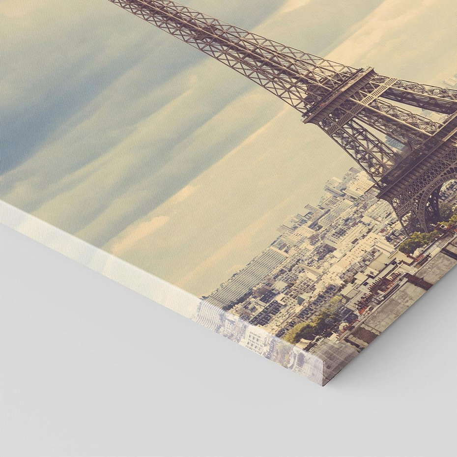 Obraz na płótnie 100x70 - Paryż: Wieża Eiffla w blasku - Wieża, Eiffla
