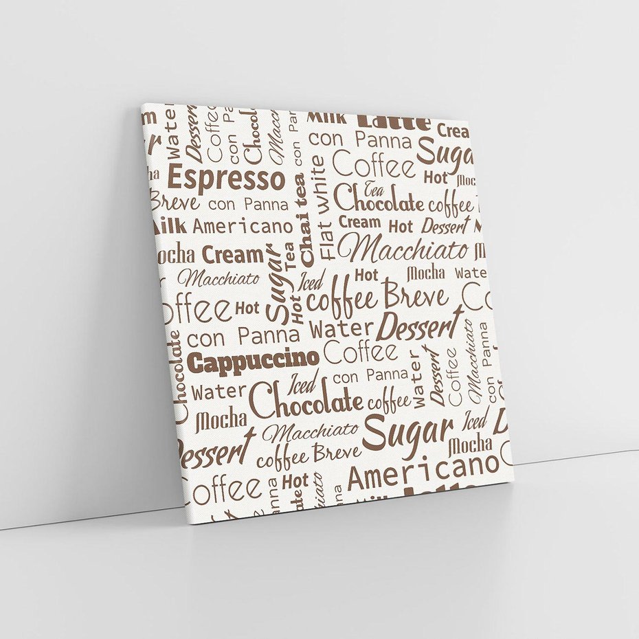 Obraz na płótnie 40x40 - Kawa w Stylu Coffee - kawa, coffee