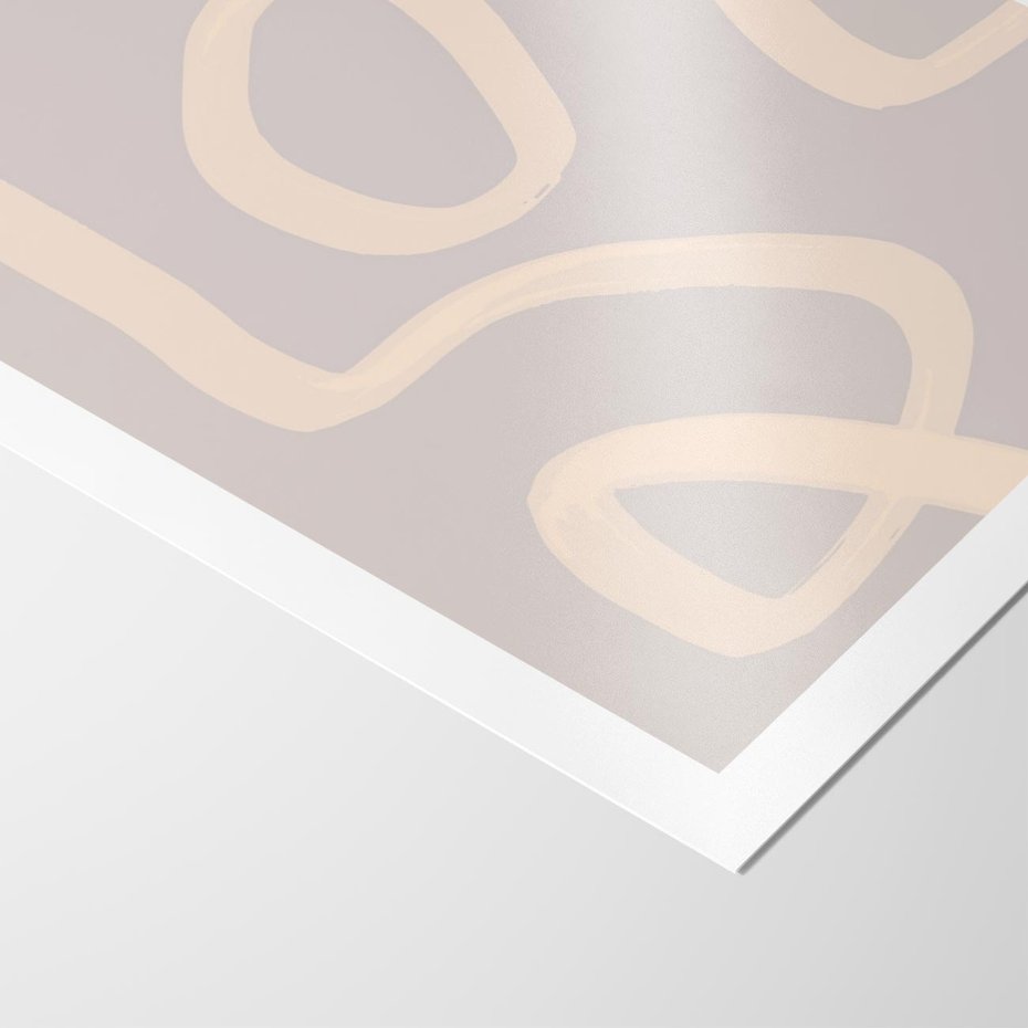 Plakat bez ramy 21x30 - Nowoczesne Odbicia - minimalistyczny obraz, nowoczesny