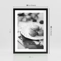Plakat w ramie 30x40 - Makaroniki w Szarości - czarno biała fotografia, plakat - rama czarna