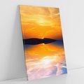 Obraz na płótnie 70x100 - Zachód słońca nad oceanem - zachód słońca,