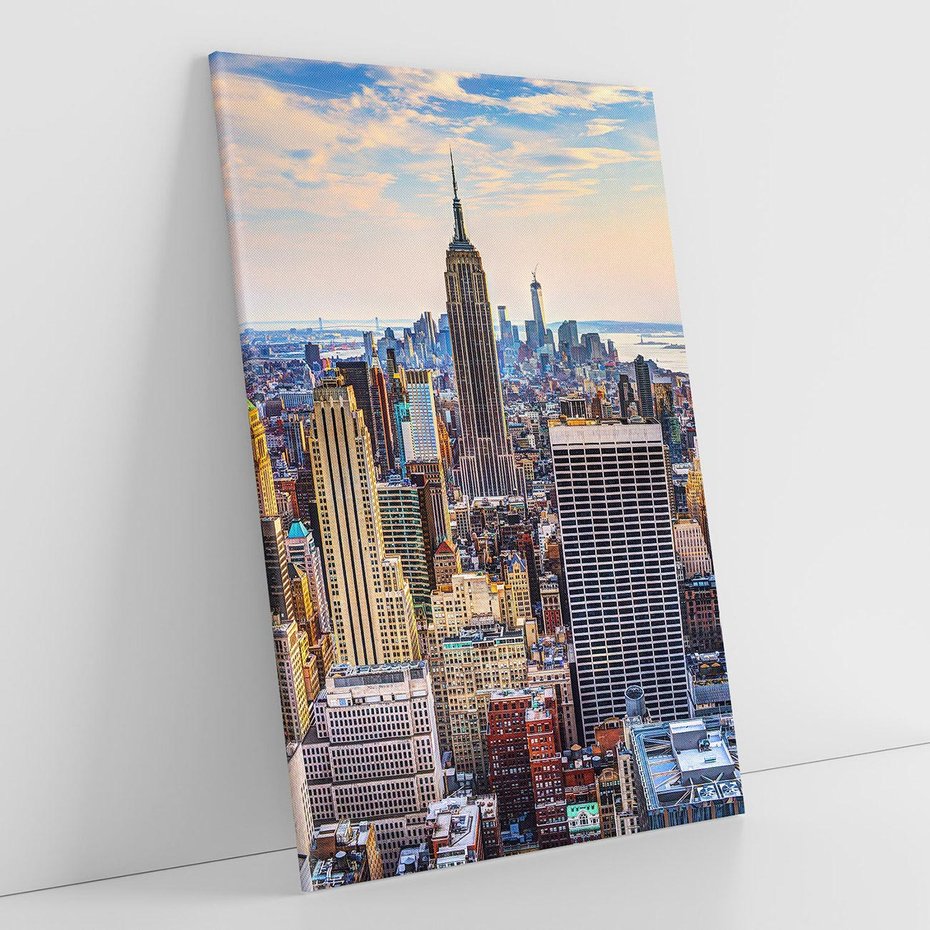 Obraz na płótnie 50x70 - Manhattan - Wieżowce Nowego Jorku - Manhattan, Nowy Jork