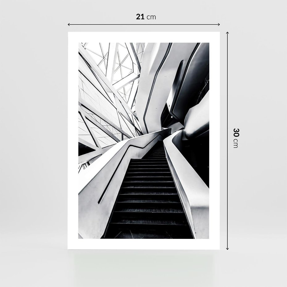 Plakat bez ramy 21x30 - Współczesne Kształty - architektura, nowoczesne formy