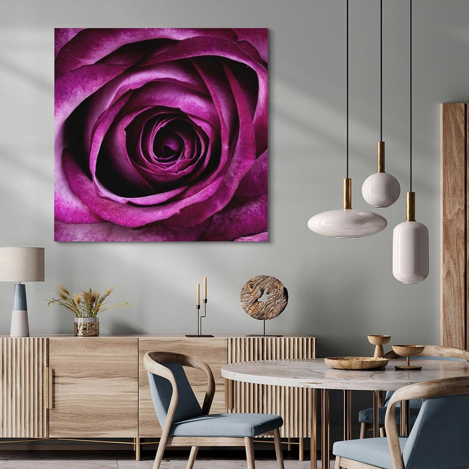 Obraz na płótnie 40x40 - piękno w delikatności - róża, kwiat