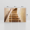 Obraz na płótnie 120x80 - Schody Wymiarów - schody, tunel