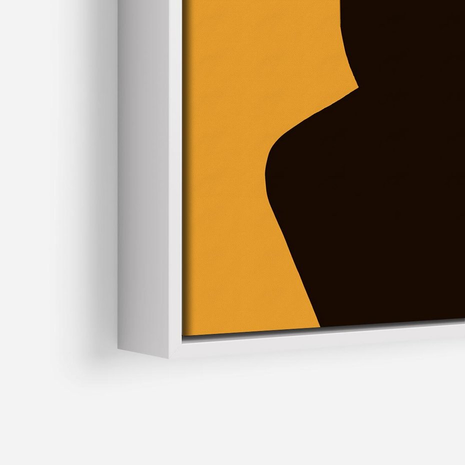 Obraz w ramie 80x80 - Transformacja Form - sztuka nowoczesna, plakat - rama biała