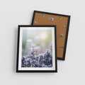 Plakat w ramie 40x50 - Delikatna Uroda Natury - wrzosy, fiolet - rama czarna