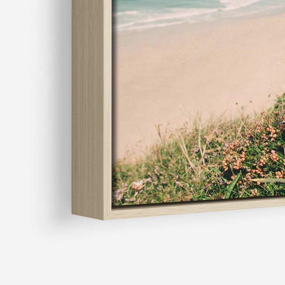 Obraz w ramie 100x70 - Perspektywa Klifu - fotografia, ocean - rama drewno