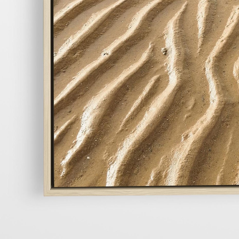 Obraz w ramie 80x80 - Piasek i Nieskończoność - pustynia, piasek - rama drewno