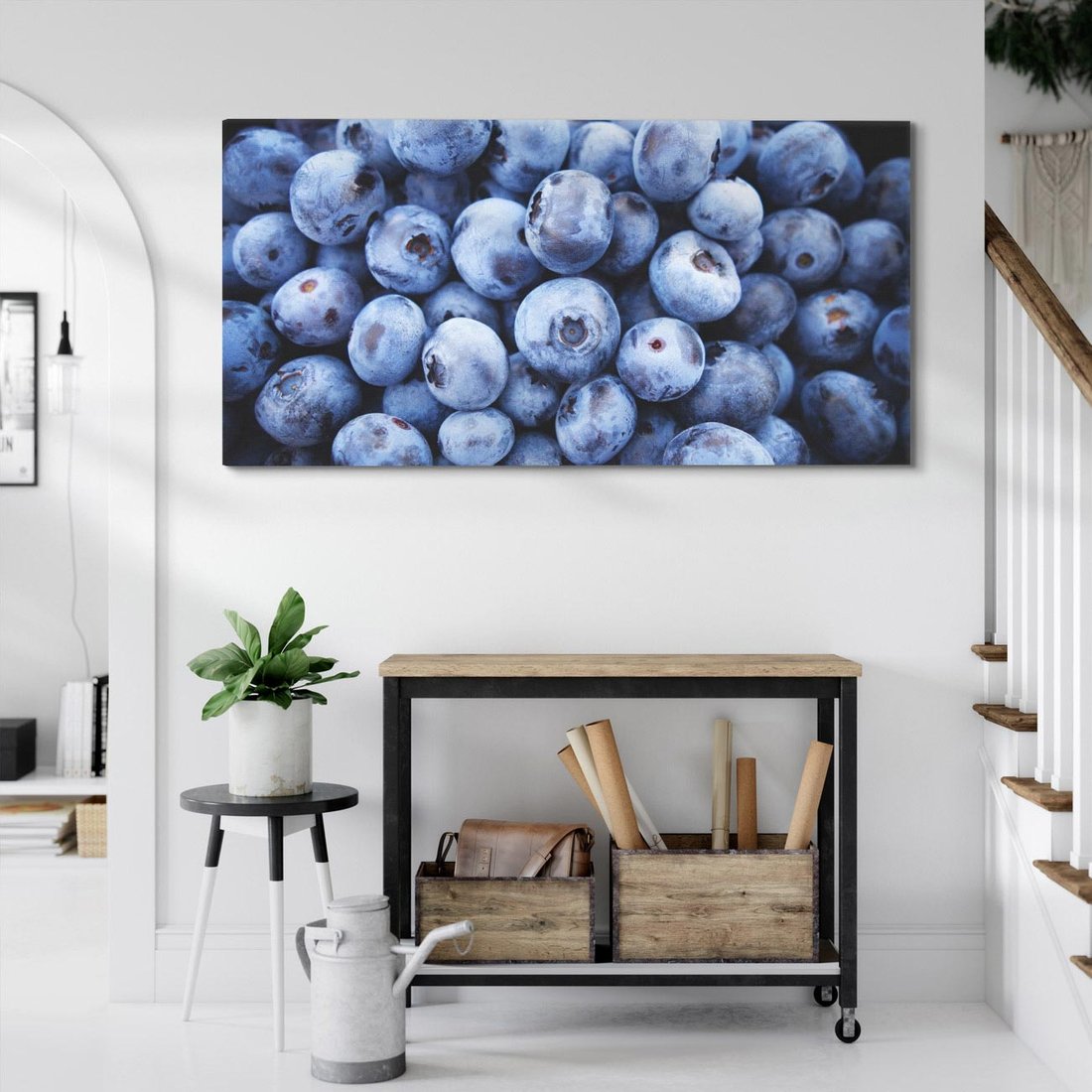 Obraz na płótnie 140x70 - Borówki Leśna Harmonia - borówki, owoce