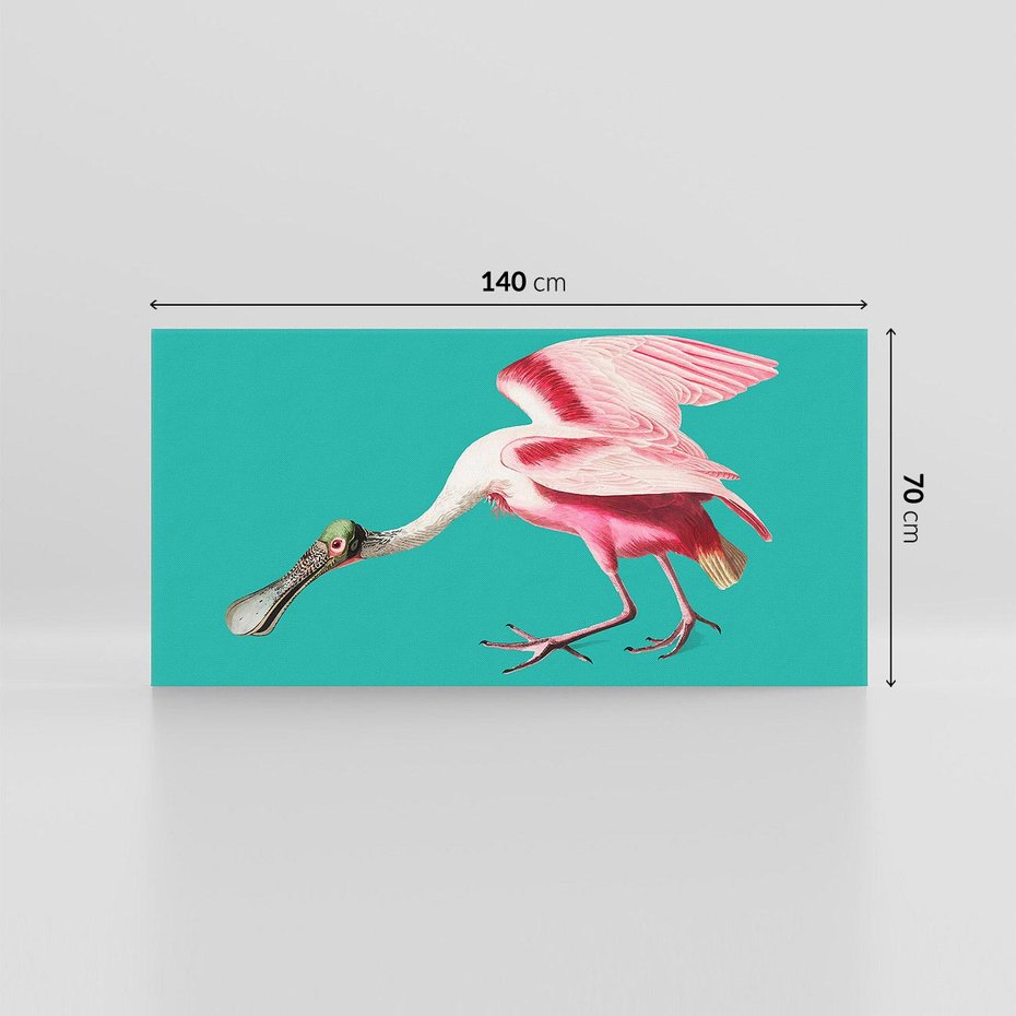 Obraz na płótnie 140x70 - Różowy Ptak Wyobraźni - różowy ptak, wyobraźnia