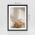 Plakat w ramie 30x40 - Natura i Elegancja: Obraz Boho - trawy, boho - rama czarna