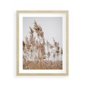 Plakat w ramie 40x50 - Boho Urok - trawy, pampas - rama drewno