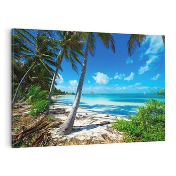 Obraz na płótnie 100x70 - Raj na Tropikalnej Wyspie - tropikalna, wyspa