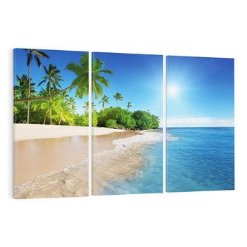 Obraz na płótnie 120x80 - Rajskie plaże Karaibów - Karaiby, plaża