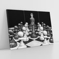 Obraz na płótnie 120x80 - Wzruszający Taniec na Szachownicys - szachy, gra