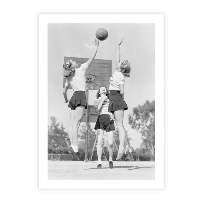 Plakat bez ramy 21x30 - Sport to Zdrowie - retro zdjęcie, czarno białe