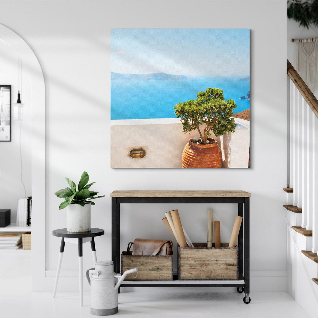 Obraz na płótnie 40x40 - Santorini - oaza greckiej wyspy - Santorini, grecka