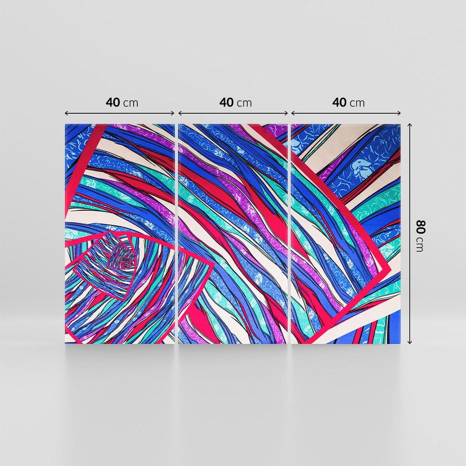 Obraz na płótnie 120x80 - Abstrakcyjna Gra Świateł i Cieni - abstrakcja