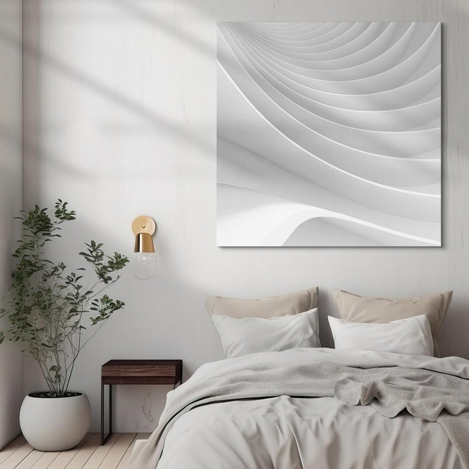 Obraz na płótnie 50x50 - Geometryczna Harmonia - geometryczne, kształty