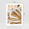 Plakat bez ramy 30x40 - Siła Natury - złote, liście
