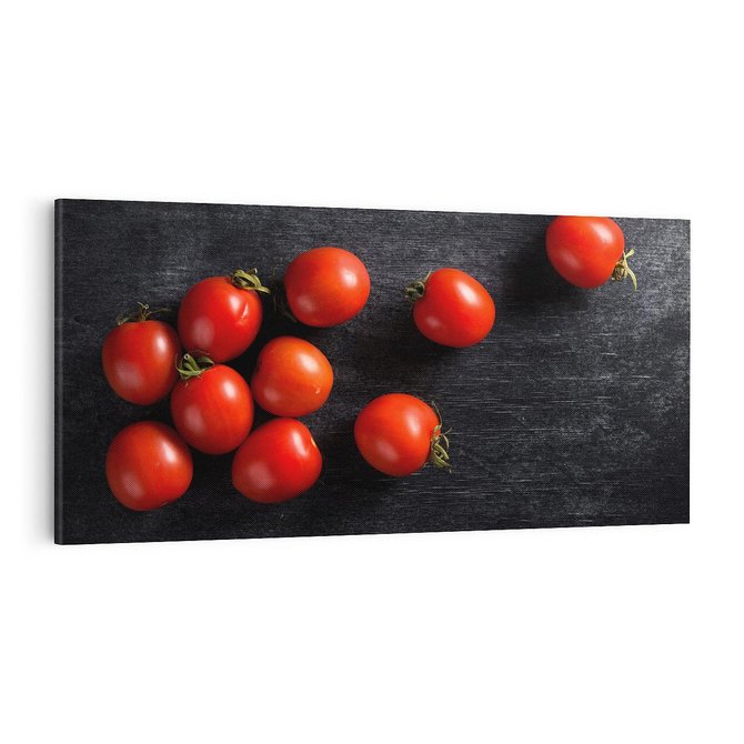 Obraz na płótnie 100x50 - Świeżość Smaku - pomidory, kuchnia