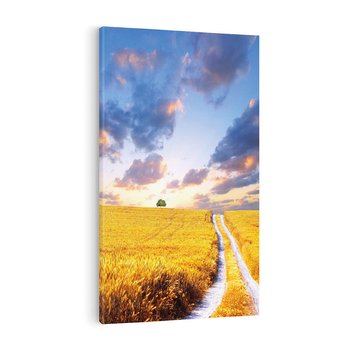 Obraz na płótnie 80x120 - Magiczna droga w lesie - droga, ścieżka