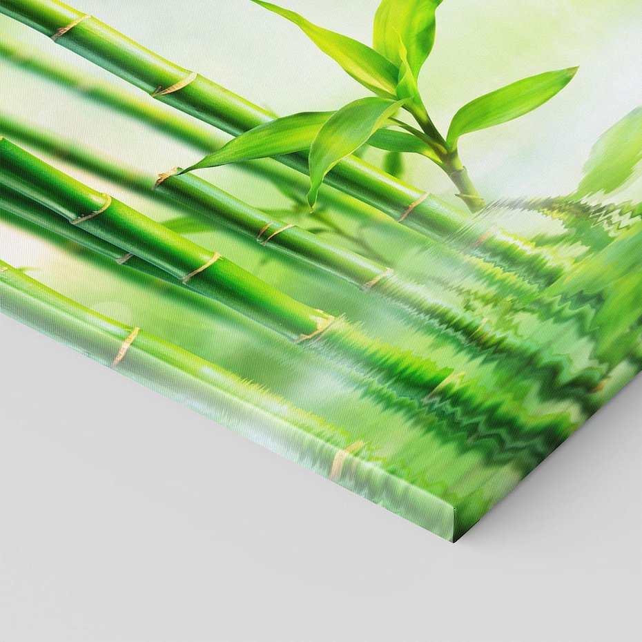 Obraz na płótnie 120x80 - Bambusowy relaks w SPA - bambus, SPA