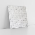 Obraz na płótnie 80x80 - Wymiarowa Struktura - ściana, cegła