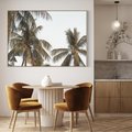 Obraz w ramie 100x70 - Palmy - tęsknota za Hawajami - palmy, Hawaje - rama drewno