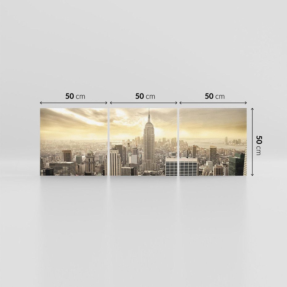 Obraz na płótnie 150x50 - Magia Manhattanu: miasto, które nigdy nie śpi - Manhattan, NY