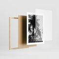 Plakat w ramie 30x40 - Mono Tropiki - palmy, drzewa palmowe - rama drewno