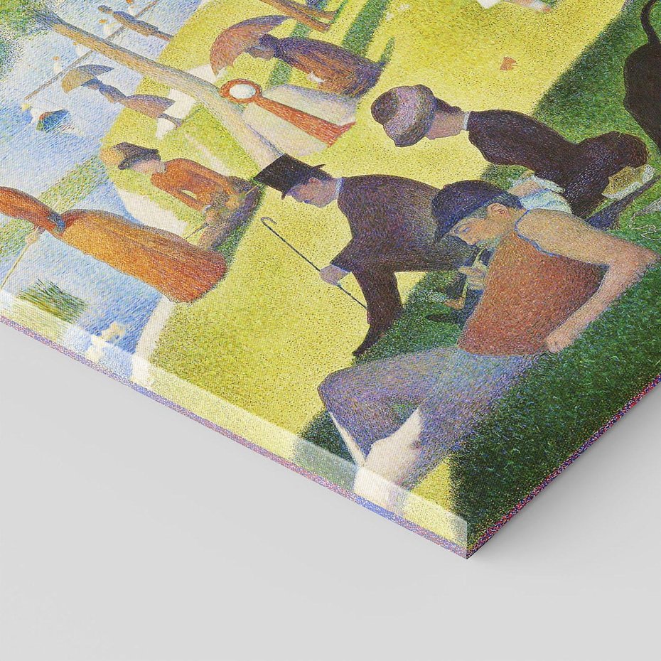 Obraz na płótnie 120x80 - "Niedziela na La Grande Jatte" (1884) Georges Seurat - Reprodukcja - reprodukcja, obraz na płótnie