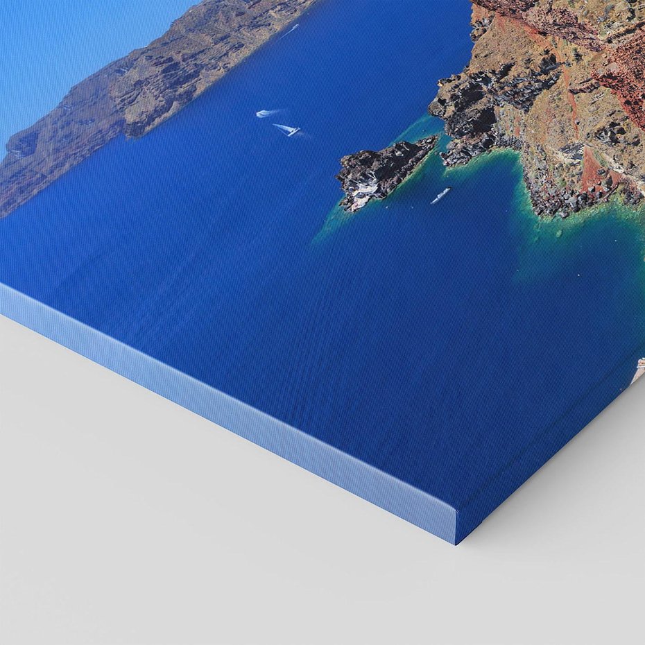 Obraz na płótnie 100x70 - Santorini i Morze Błękitów - Grecja, Santorini