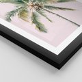 Plakat w ramie 30x40 - Błogość Tropików - palma, tropiki - rama czarna