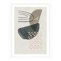 Plakat bez ramy 30x40 - Geometria w Beżowych Odcieniach - abstrakcja, geometria