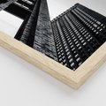 Zestaw obrazy w ramie 40x50 galeria - Architektura, budynki, czarno, biały - rama drewno