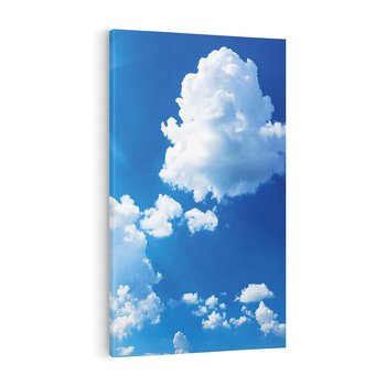 Obraz na płótnie 80x120 - Niebiańska panorama: Słońce, niebo i chmury - niebo, słońce