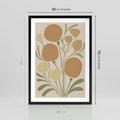 Plakat w ramie 50x70 - Uspokojenie Wśród Roślin - nowoczesny plakat, roślinność - rama czarna